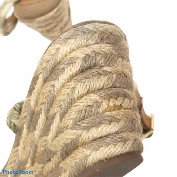 Tory Burch natural Camelia jute wedge sandals - Picture 7 of 12